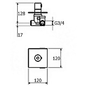 Смеситель для душа Webert Elio EL972101560 купить в интернет-магазине сантехники Sanbest