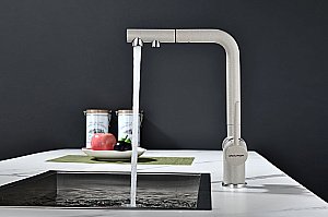 Смеситель для кухни Paulmark Serpentine Se213222-BE бежевый купить в интернет-магазине сантехники Sanbest