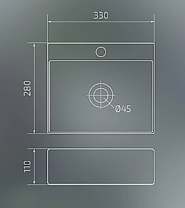 Раковина подвесная Gid Suspendido 33 N9135 61104 белая купить в интернет-магазине Sanbest