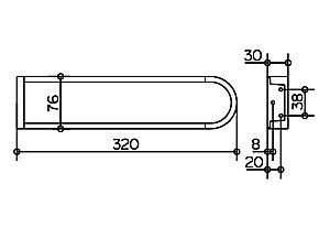 Полотенцедержатель KEUCO EDITION 300 30019010000 хром купить в интернет-магазине сантехники Sanbest