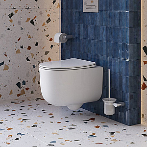 Унитаз подвесной BelBagno Soft-Tor BB084CH-TOR/SC белый, безободковый, с крышкой микролифт, слив-торнадо купить в интернет-магазине Sanbest