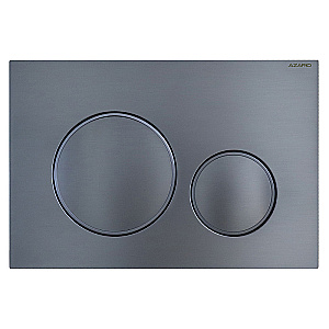 Кнопка для инсталляции Azario NEW AZ-017.08 оружейная сталь матовая купить в интернет-магазине сантехники Sanbest