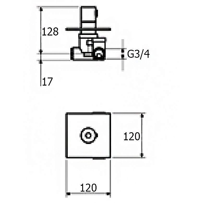 Смеситель для душа Webert Elio EL972101560 купить в интернет-магазине сантехники Sanbest