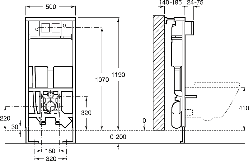 Инсталляция для унитаза Roca Duplo WC Smart 890090800 купить в интернет-магазине сантехники Sanbest
