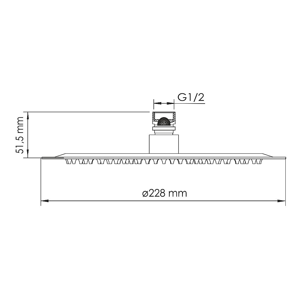 Верхний душ WasserKraft Asphe A331 розовое золото купить в интернет-магазине сантехники Sanbest