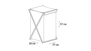 Корзина для белья FIXSEN LOFT STYLE FX-1023 купить в интернет-магазине сантехники Sanbest