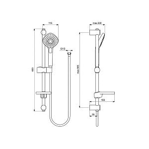 Набор смесителей Ideal Standard Ceraflex BD005AA купить в интернет-магазине сантехники Sanbest