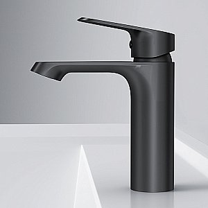 Смеситель для раковины AM.PM Func F8F02122 черный матовый купить в интернет-магазине сантехники Sanbest