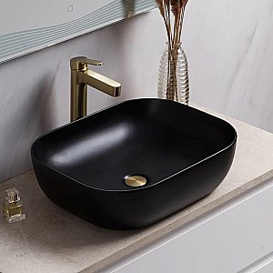 Раковина накладная BelBagno 50 BB1302-H301 черная матовая купить в интернет-магазине Sanbest