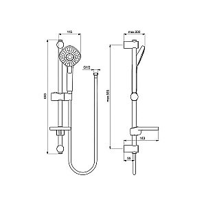 Набор смесителей Ideal Standard Ceraflex BD005AA купить в интернет-магазине сантехники Sanbest
