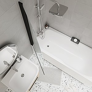 Шторка для ванны Parly F04B 75 купить в интернет-магазине Sanbest