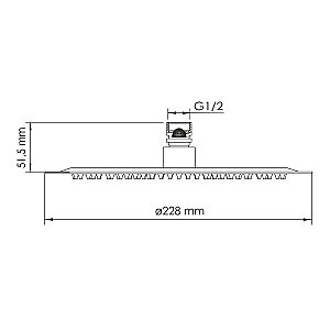 Верхний душ WasserKraft Asphe A331 розовое золото купить в интернет-магазине сантехники Sanbest