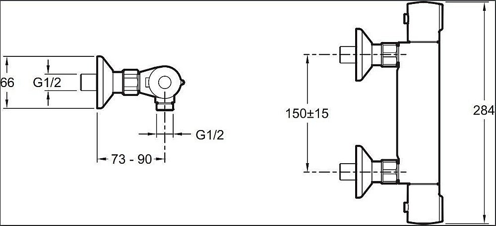 Смеситель для душа Jacob Delafon JULY E8455-CP купить в интернет-магазине сантехники Sanbest