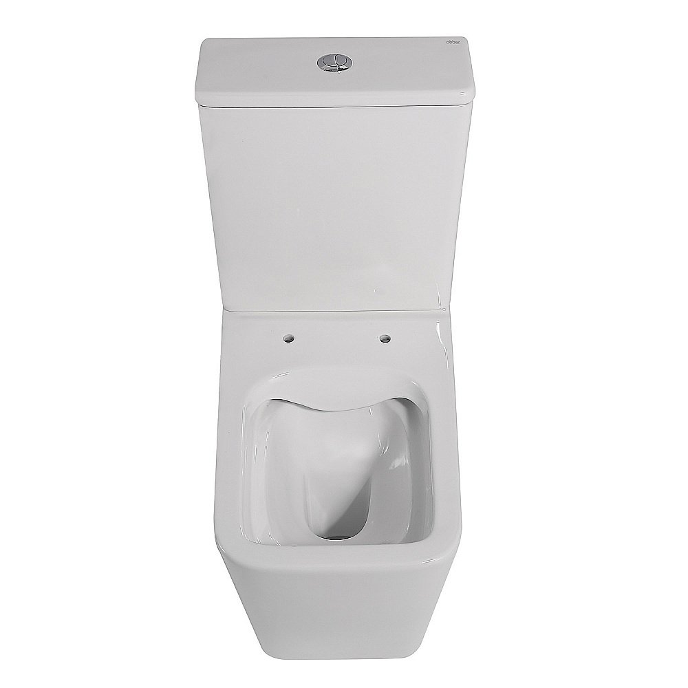 Унитаз ABBER Rechteck AC1210 с крышкой микролифт, с бачком, безободковый купить в интернет-магазине Sanbest