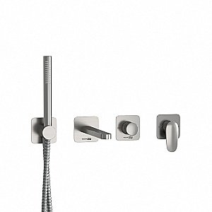 Смеситель для ванны WasserKRAFT Spree SET2853 никель купить в интернет-магазине сантехники Sanbest