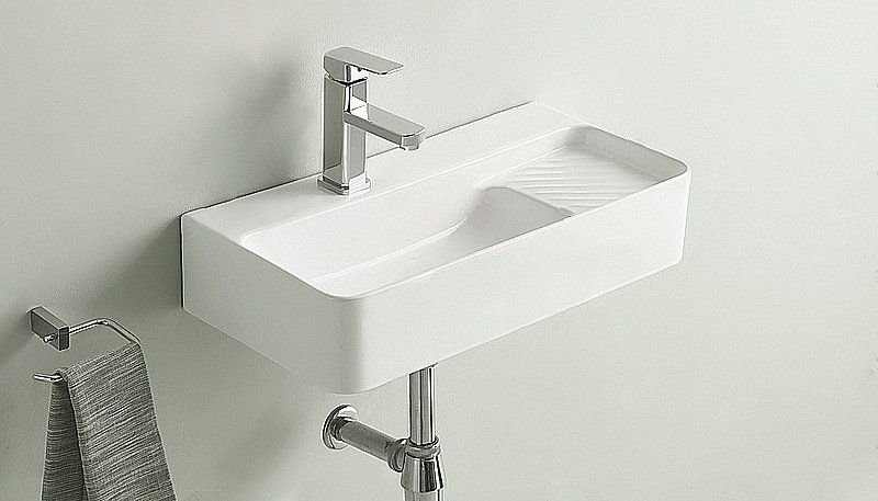 Раковина подвесная CeramaLux N 60 78691 белая купить в интернет-магазине Sanbest