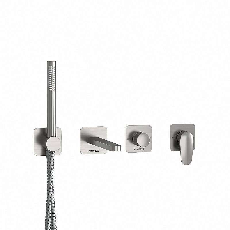 Смеситель для ванны WasserKRAFT Spree SET2853 никель купить в интернет-магазине сантехники Sanbest