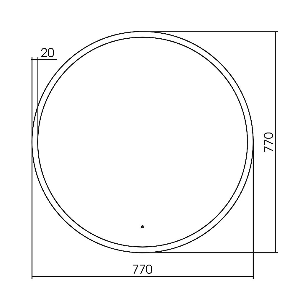 Зеркало ABBER Mond AG6204SCG-0.77 77x77 золото в ванную от интернет-магазине сантехники Sanbest