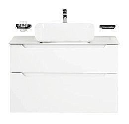 Тумба с раковиной и столешницей BelBagno ETNA H60 2C 90 Bianco Lucido для ванной в интернет-магазине Sanbest