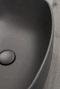 Раковина накладная Kerasan Nolita 60 534331 черная матовая купить в интернет-магазине Sanbest