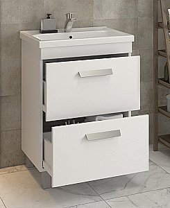 Раковина мебельная Santek Миранда 60 1.WH30.2.421 белая купить в интернет-магазине Sanbest