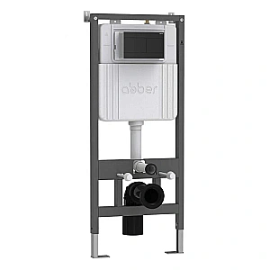 Кнопка для инсталяции ABBER AC0127MB черная матовая купить в интернет-магазине сантехники Sanbest