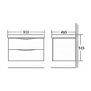 Тумба с раковиной Belbagno ETNA 91 WO светлое дерево для ванной в интернет-магазине Sanbest