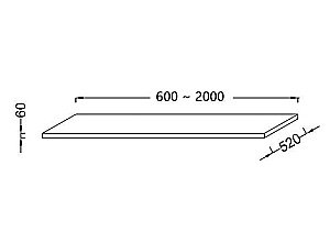 Тумба с раковиной Jacob Delafon PARALLEL 80/200 квебекский дуб для ванной в интернет-магазине Sanbest