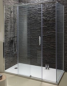 Душевой уголок Jacob Delafon CONTRA E22C160-GA/E22FC90-GA 160х90 стекло прозрачное/профиль хром купить в интернет-магазине Sanbest