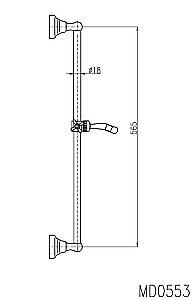 Душевая штанга Rav-Slezak MD0553Z золото купить в интернет-магазине сантехники Sanbest