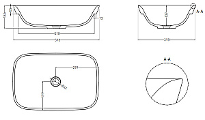 Раковина Salini MAREA 02 S-Sense 1802102G 60 белая купить в интернет-магазине Sanbest