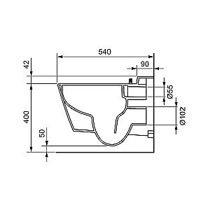 Унитаз TECE One 9700204 безободковый купить в интернет-магазине Sanbest