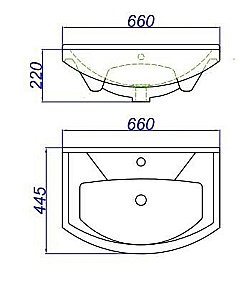 Тумба с раковиной Aqwella Basic 65 дуб золотой для ванной в интернет-магазине Sanbest
