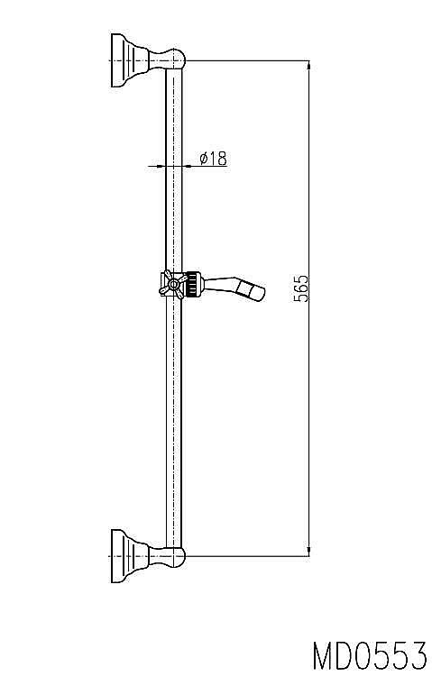 Душевая штанга Rav-Slezak MD0553Z золото купить в интернет-магазине сантехники Sanbest
