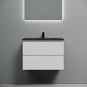 Тумба с раковиной Sancos Snob R 70 SNR70W белая матовая для ванной в интернет-магазине Sanbest