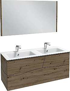 Тумба с раковиной Jacob Delafon Sherwood 120 состаренный дуб для ванной в интернет-магазине Sanbest