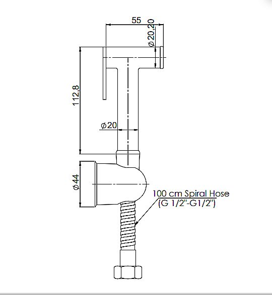 Гигиенический душ GPD STS04 купить в интернет-магазине сантехники Sanbest