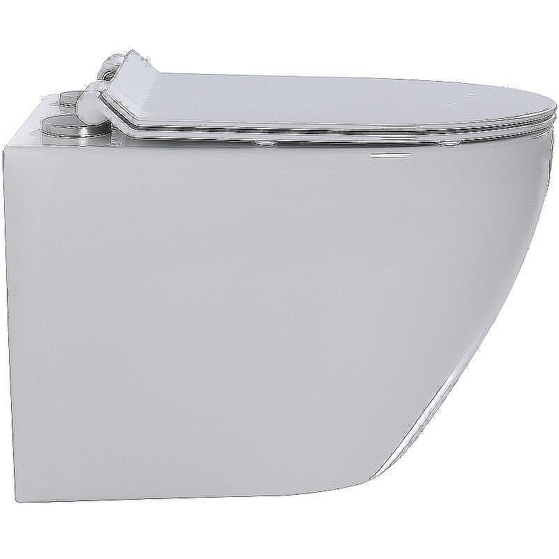 Унитаз подвесной beWash Minimal BKWHR003480 белый, безободковый, с крышкой микролифт купить в интернет-магазине Sanbest