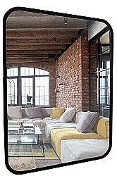 Зеркало Azario Мальта-лофт 60х80 ФР-00002427 черное в ванную от интернет-магазине сантехники Sanbest