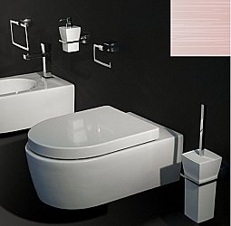 Ершик подвесной Bertocci Grace Белый/розовое золото купить в интернет-магазине сантехники Sanbest