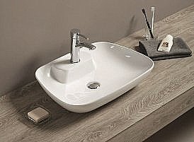 Раковина накладная Art&Max 60,5 AM-78358 белая купить в интернет-магазине Sanbest