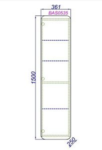 Пенал Aqwella Basic 35 BAS0535DZ белый/дуб золотой для ванной в интернет-магазине сантехники Sanbest