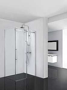 Душевой уголок Bravat WAVE BS120.3102S 80х120 стекло прозрачное/профиль хром купить в интернет-магазине Sanbest