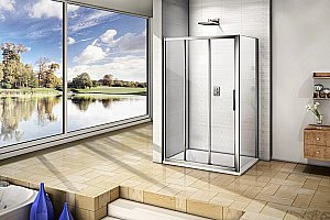 Душевой уголок Good door ORION WTW+SP 110x80 прозрачный купить в интернет-магазине Sanbest