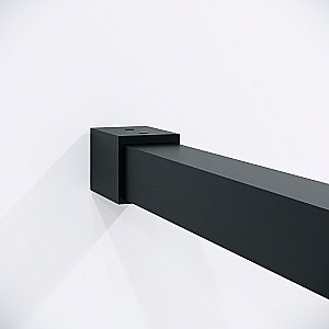 Душевая перегородка Niagara Nova 100 NG-481-10FBLACK профиль черный матовый/стекло рифленое купить в интернет-магазине Sanbest