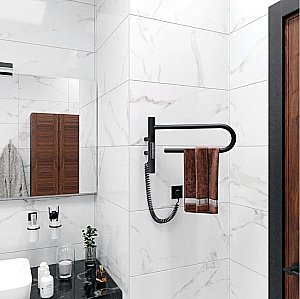 Полотенцесушитель электрический Vincea VTD-1P1BE черный купить в интернет-магазине сантехники Sanbest