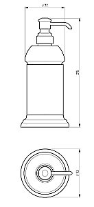 Диспенсер для жидкого мыла Migliore FORTUNA 31072 бронза купить в интернет-магазине сантехники Sanbest
