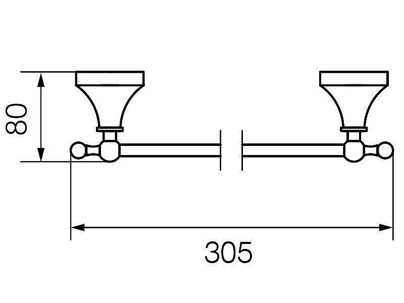 Полотенцедержатель Veragio Gialetta VR.GIL-6427.CR купить в интернет-магазине сантехники Sanbest