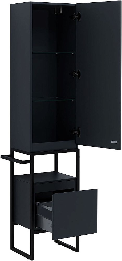 Пенал Allen Brau PRIORITY 40 антрацит матовый для ванной в интернет-магазине сантехники Sanbest