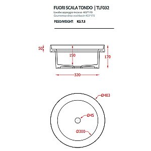 Консоль с раковиной Artceram FUORI SCALA ACA054/TFL03217 40.3 белая для ванной в интернет-магазине сантехники Sanbest